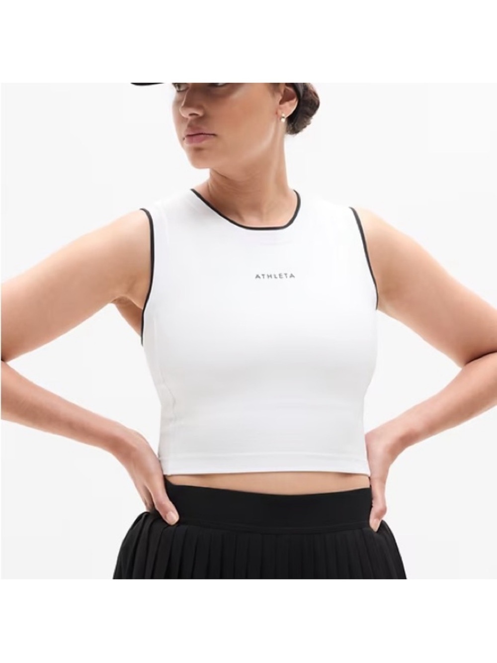 Athleta Power Serve Muscle Tank White Size XL NWT